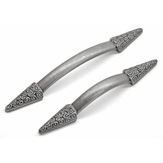 Gothic Nautilus Edged Iron Pull Handle