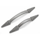 Gothic Nautilus Edged Iron Pull Handle