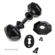 Kirkpatrick 3070 Smooth Rustic Octagon Door Knob