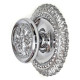 Chrome Rose Centre Door Knob