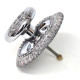 Chrome Rose Centre Door Knob