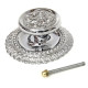 Chrome Rose Centre Door Knob