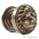 Croft 1734 Lions Head Centre Door Knob