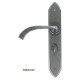 Blacksmith Pewter Patina Gothic Curved Lever Door Handle
