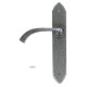 Blacksmith Pewter Patina Gothic Curved Lever Door Handle