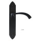 Traditional Blacksmith Gothic Curved Lever Door Handle