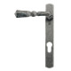 Blacksmith Pewter Patina Espagnolette Narrow Lever Door Handle