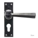 Traditional Blacksmith Straight Lever Door Handle