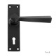 Traditional Blacksmith Straight Lever Door Handle