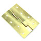 Butt Hinges Polished Brass 4 Inch Double Steel Washered