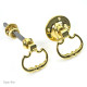 Beaded Dutch Drop Ring Handle