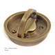 Circular Flush Latch Handle
