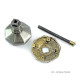 Flat Octagonal Centre Door Knob