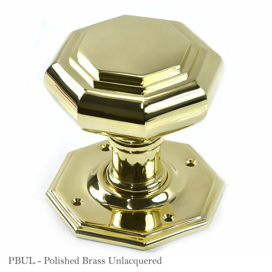 Large Flat Octagonal Knob