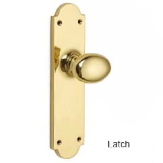 Oval Door Knob on Shaped Backplate