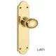 Oval Door Knob on Shaped Backplate