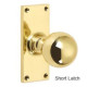 Ball Door Knob on Backplate