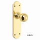Croft 6505 Ball Door Knob on Shaped Backplate