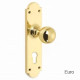 Croft 6505 Ball Door Knob on Shaped Backplate