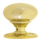 Brass Mushroom Knob Set