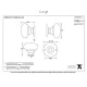 Brass Mushroom Knob Set