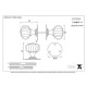 Flower Mortice Knob Set
