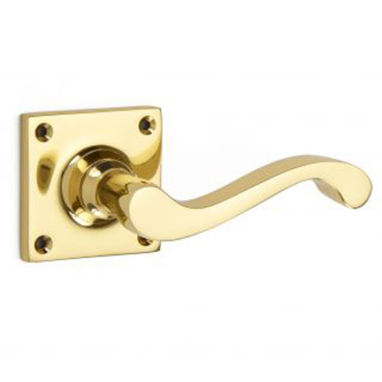Sheringham Lever Door Handle on a Square Rose