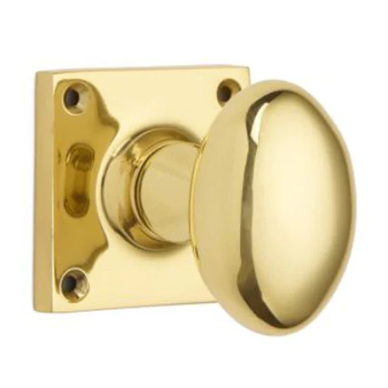Oval Door Knob on a Square Rose