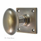 Oval Door Knob on a Square Rose