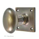 Oval Door Knob on a Square Rose