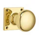 Cushion Door Knob on a Square Rose
