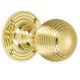 Large Reeded Ball Door Knob