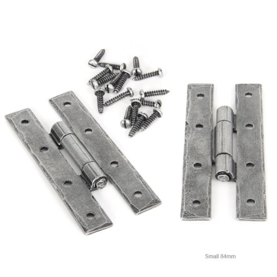 Blacksmith Pewter Patina H Hinges