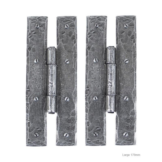 Blacksmith Pewter Patina H Hinges