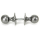 Blacksmith Pewter Patina Round Knob Set