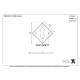 Blacksmith Pewter Patina Diamond Escutcheon