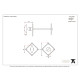 Traditional Blacksmith Diamond Bathroom Thumbturn