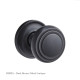Stepped Cushion Door Knob on Raised Edge Covered Rose