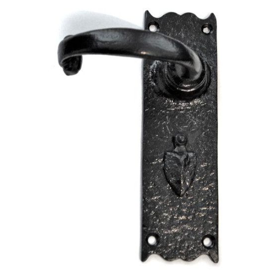 Kirkpatrick 2451 Wide Cratered Lever Door Handle with Covered Escutcheon