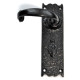 Kirkpatrick 2451 Wide Cratered Lever Door Handle with Covered Escutcheon