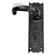Kirkpatrick 2451 Wide Cratered Lever Door Handle with Covered Escutcheon