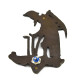 Old Father Time Bell Push - Bronze Finish