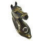Bronze Horse Head Bell Push