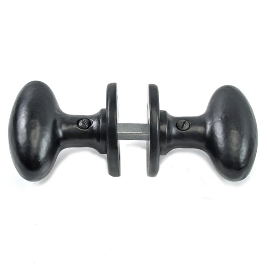 Raven Oval Door Knob Set