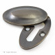 Raised Oval Covered Escutcheon