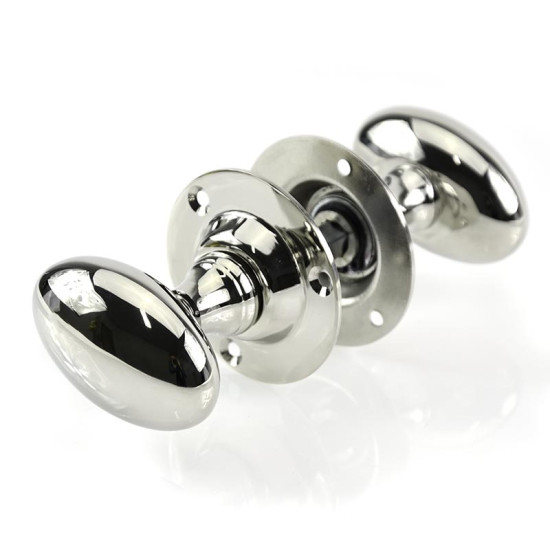 Nickel Oval Door Knobs