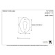 Traditional Blacksmith Oval Euro Escutcheon