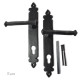 Kirkpatrick 6051 Lever Door Handle - Forged Matt Finish - Unsprung