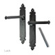Kirkpatrick 6051 Lever Door Handle - Forged Matt Finish - Unsprung
