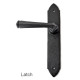 Kirkpatrick 6052 Lever Door Handle - Forged Matt Finish